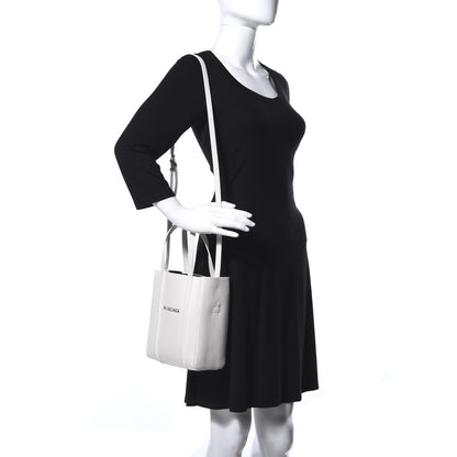 Balenciaga Smooth Calfskin Double Sided XXS Everyday Tote White Light Black 2 of 17