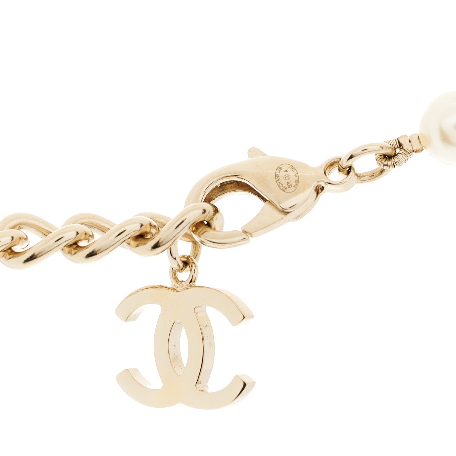 Chanel Pearl Crystal Bead Divine Higness Necklace Black 6 of 6