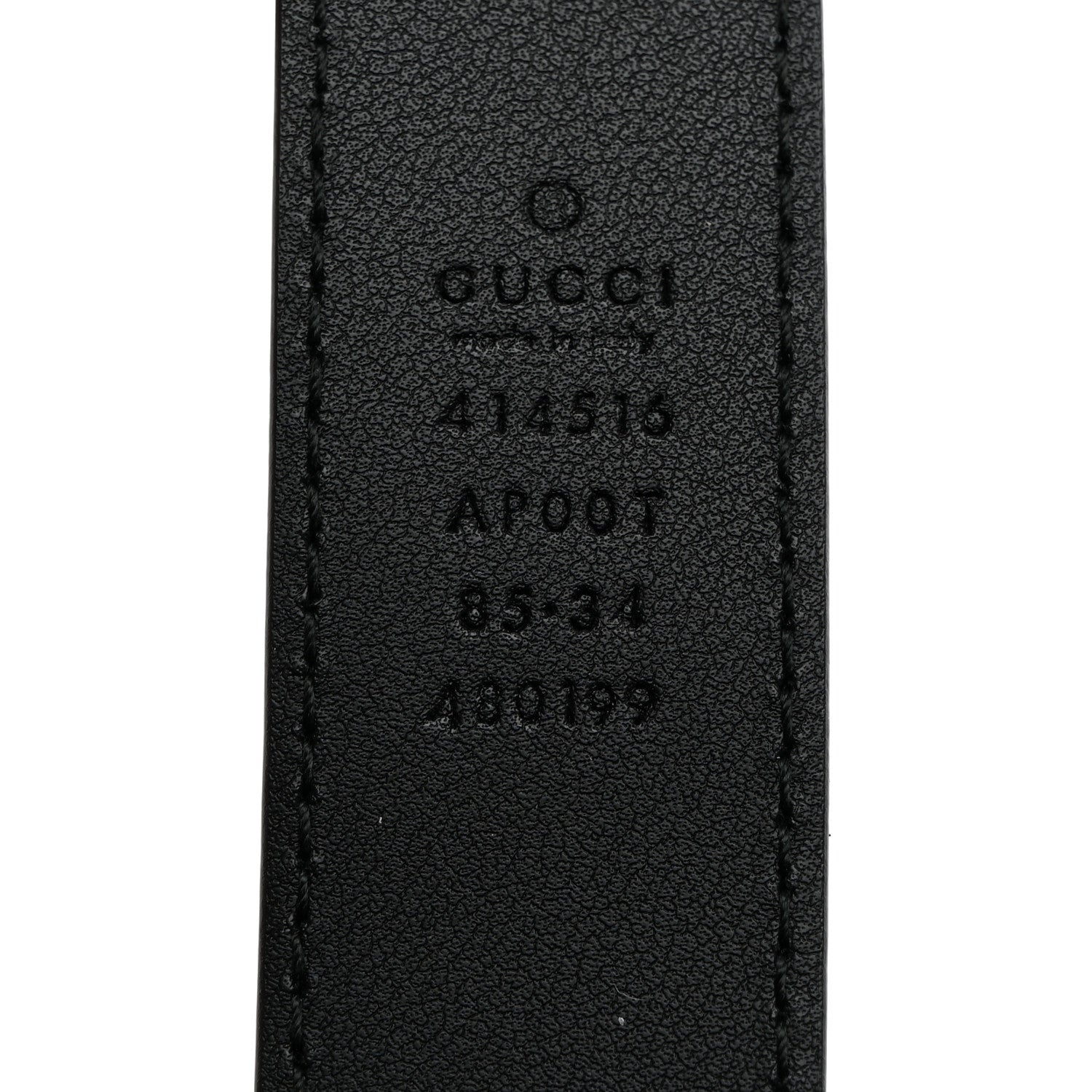 Gucci Calfskin Double G 30mm Belt 85 34 Black 5 of 5