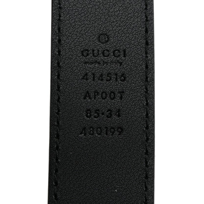 Gucci Calfskin Double G 30mm Belt 85 34 Black 5 of 5