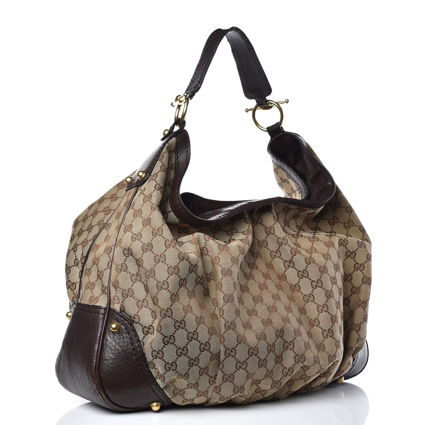 Monogram Large Jockey Hobo Dark Brown