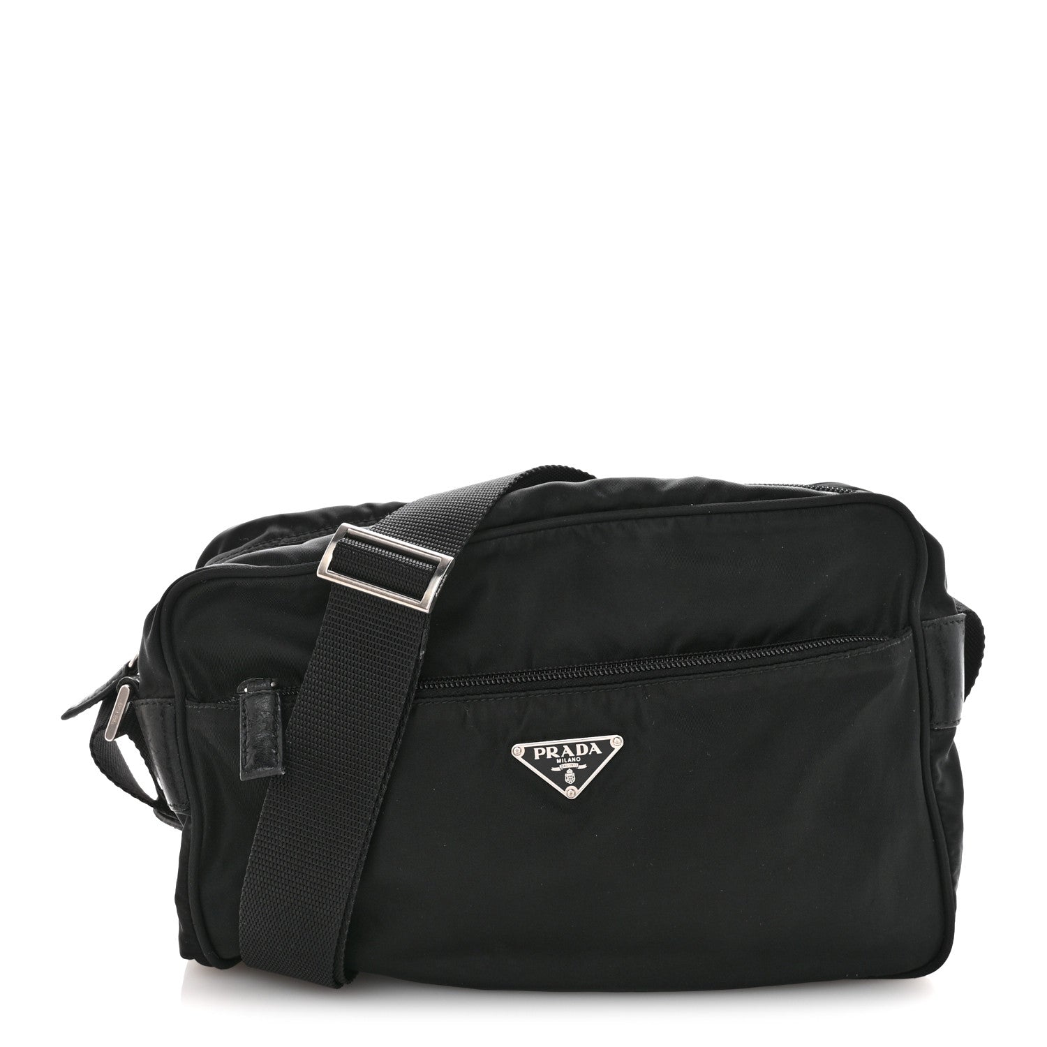 Prada Nylon Vela Messenger Bag Black 1 of 13