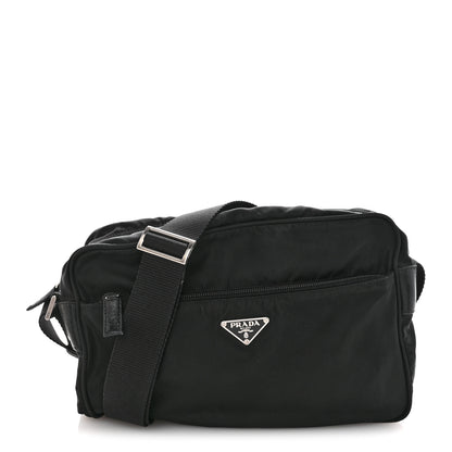 Prada Nylon Vela Messenger Bag Black 1 of 13