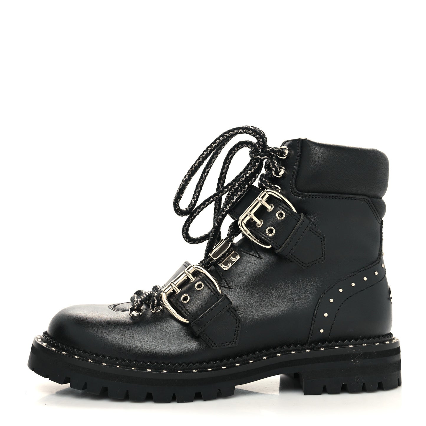 Calfskin Breeze Biker Boots 36 Black