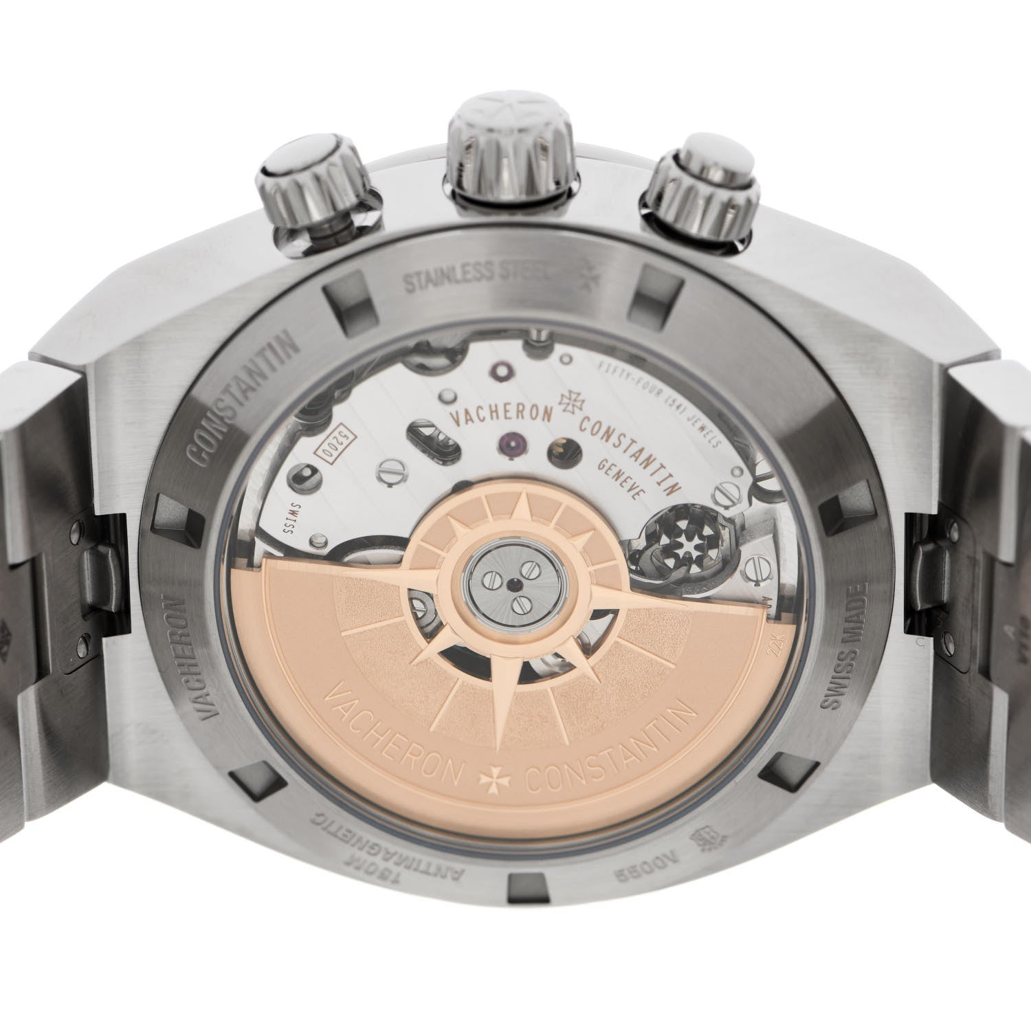 Vacheron Constantin Stainless Steel 42.5mm Overseas Panda Chronograph Automatic Watch 5500V/110A-B686 4 of 5