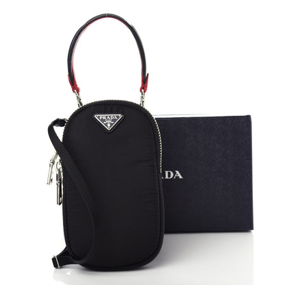 Prada Tessuto Nylon Pocket Mini Bag Black 10 of 10