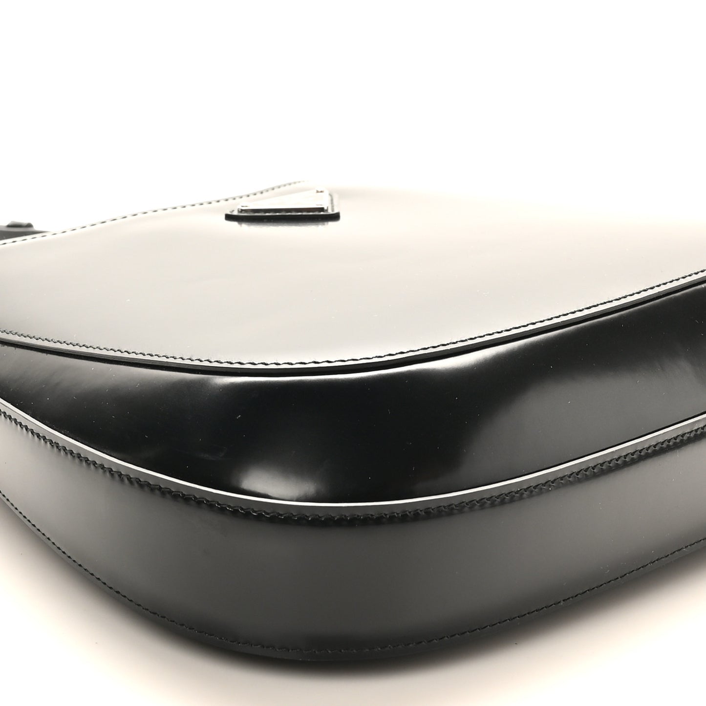 Spazzolato Large Cleo Adjustable Strap Shoulder Bag Black