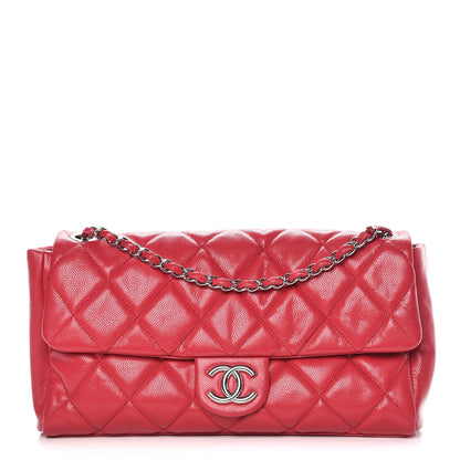 Chanel Glazed Soft Caviar Large Flap Red 1 of 10