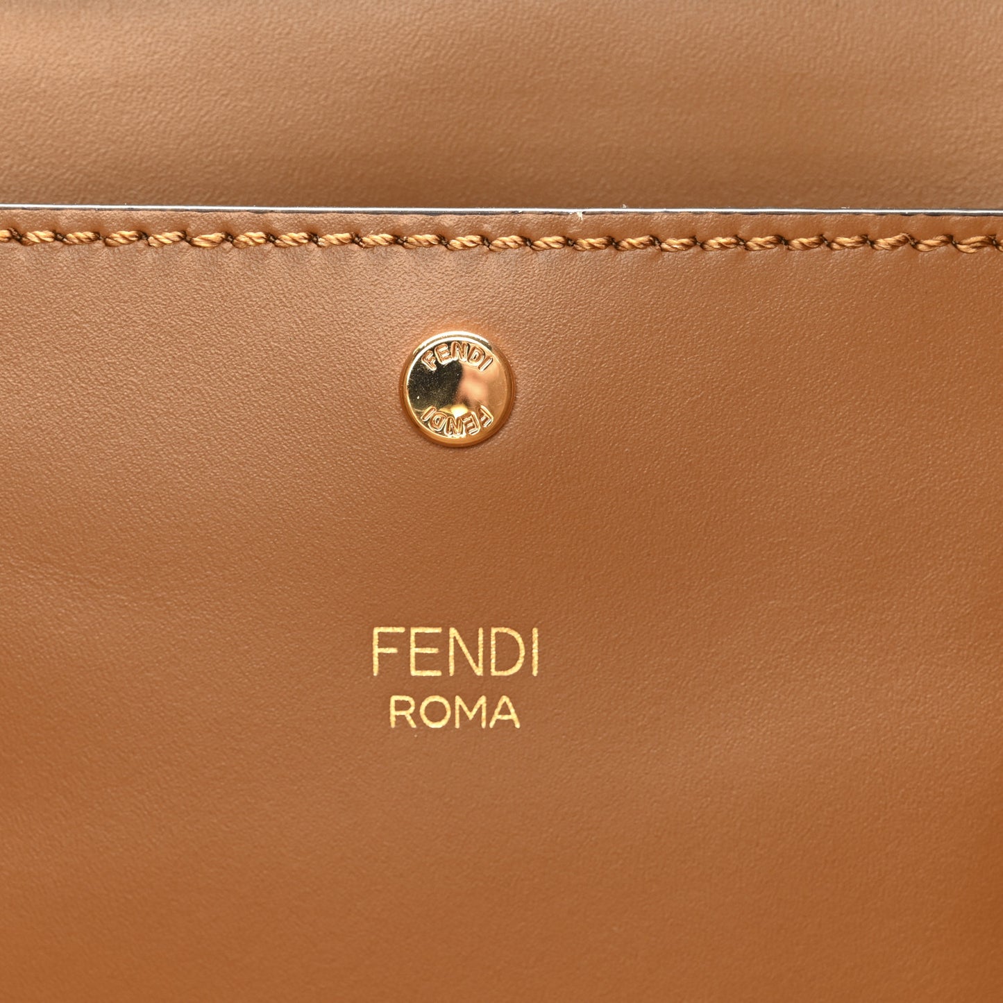 Vitello King Large Fendi Way Tote Caramello
