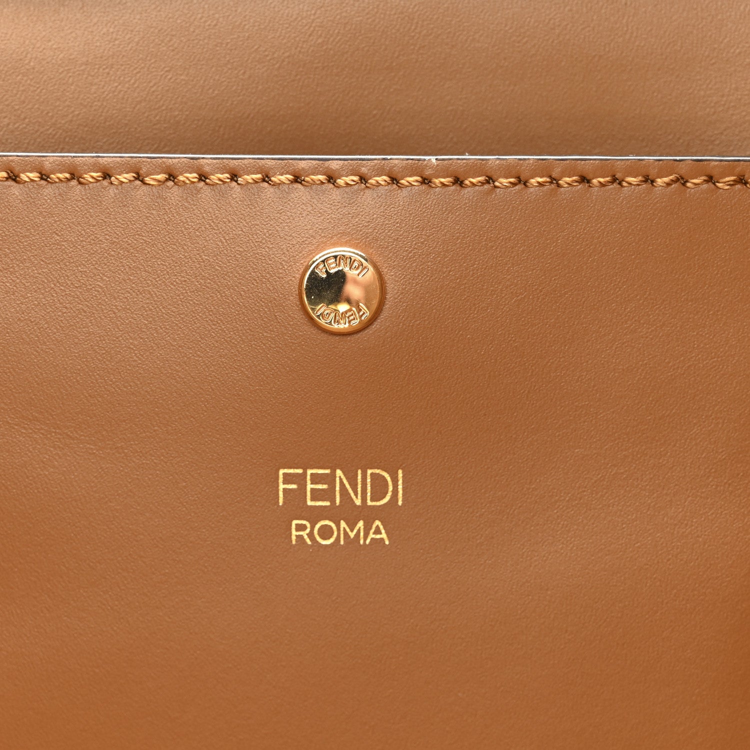 Fendi Vitello King Large Fendi Way Tote Caramello 6 of 10