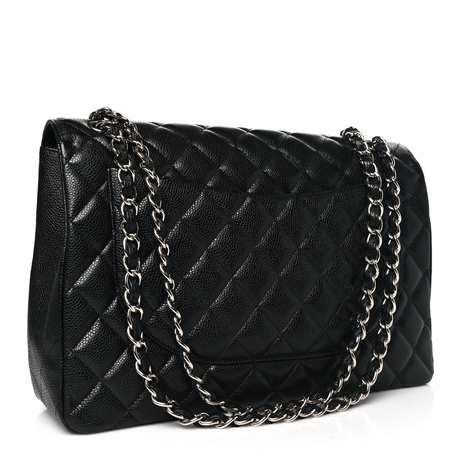 Chanel Caviar Quilted Maxi Single Flap Black 3 of 10