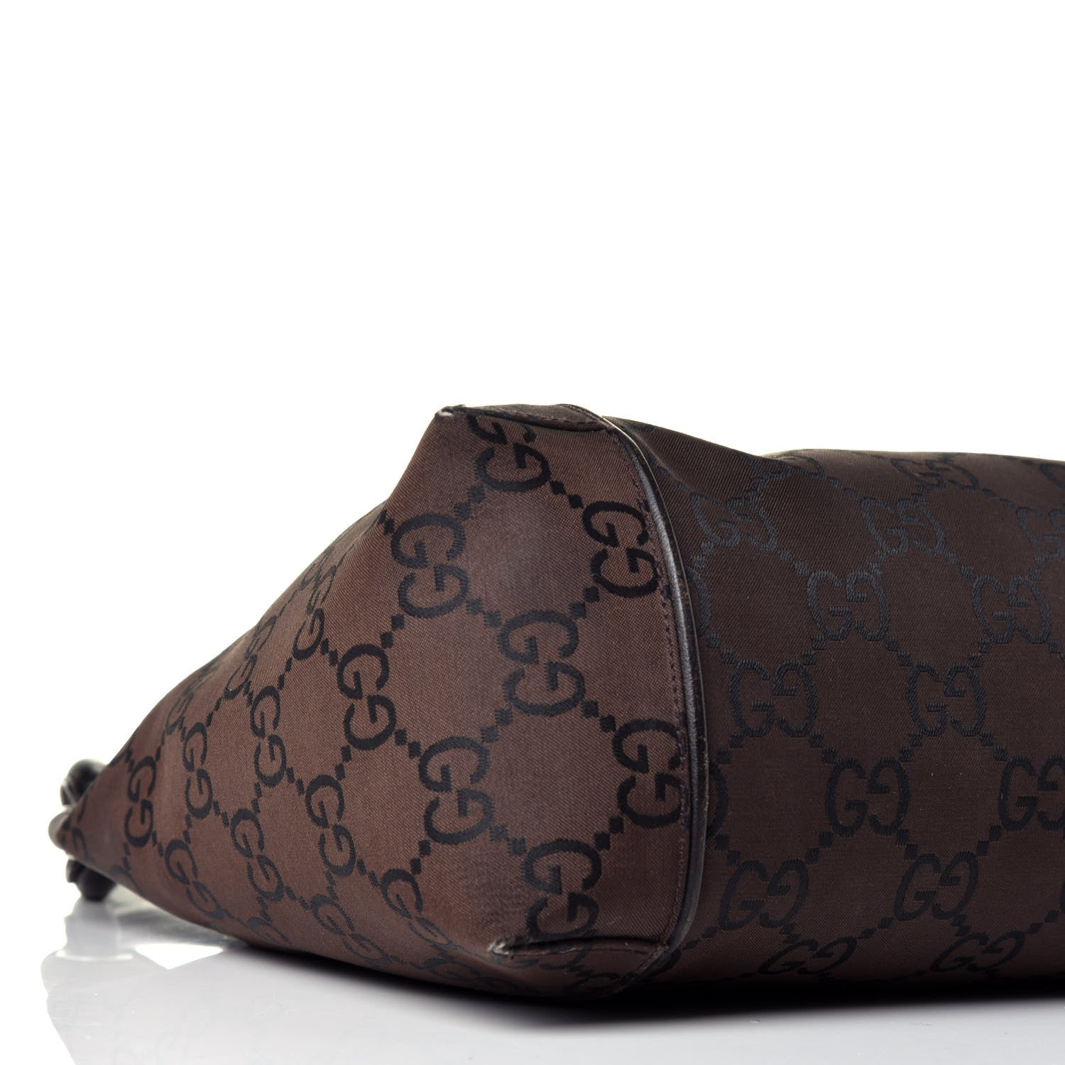 Gucci Nylon Monogram Tote Dark Brown 8 of 9
