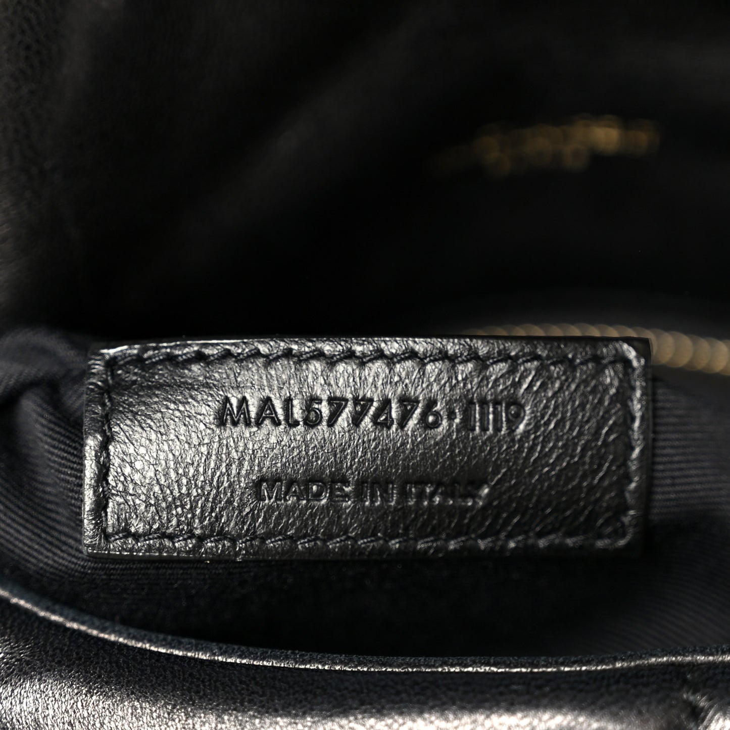 Lambskin Quilted Small Loulou Puffer Monogram Chain Satchel Black