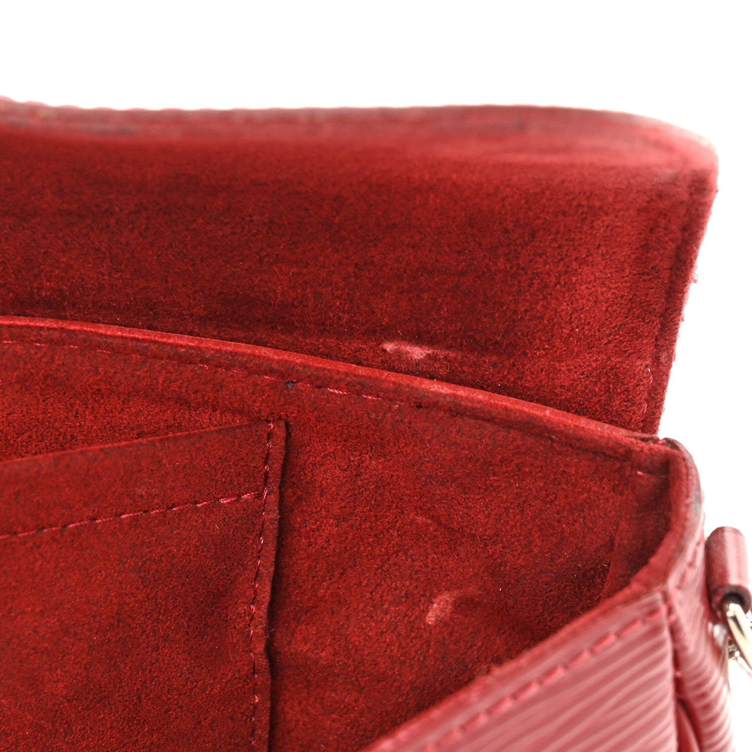 Louis Vuitton Epi Montaigne Clutch Red 8 of 11