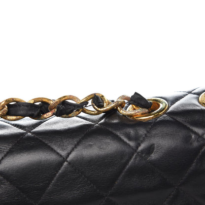 Chanel Lambskin Quilted XL Jumbo Single Flap Black 8 of 16