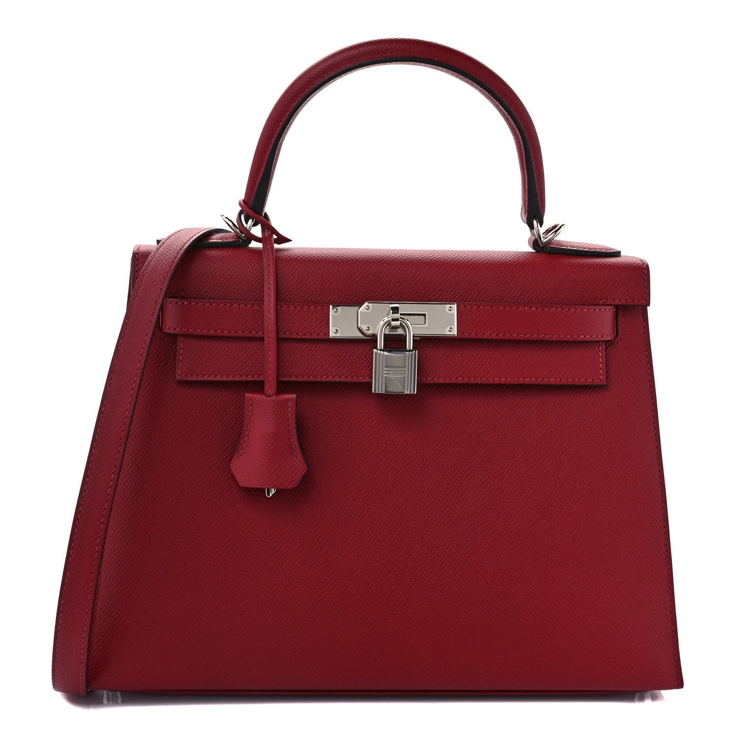 Epsom Verso Kelly Sellier 28 Rouge Grenat Rose Pourpe