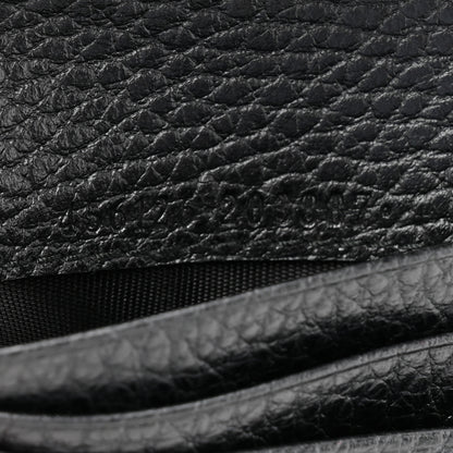 Gucci Pebbled Calfskin GG Marmont Card Case Black 8 of 9