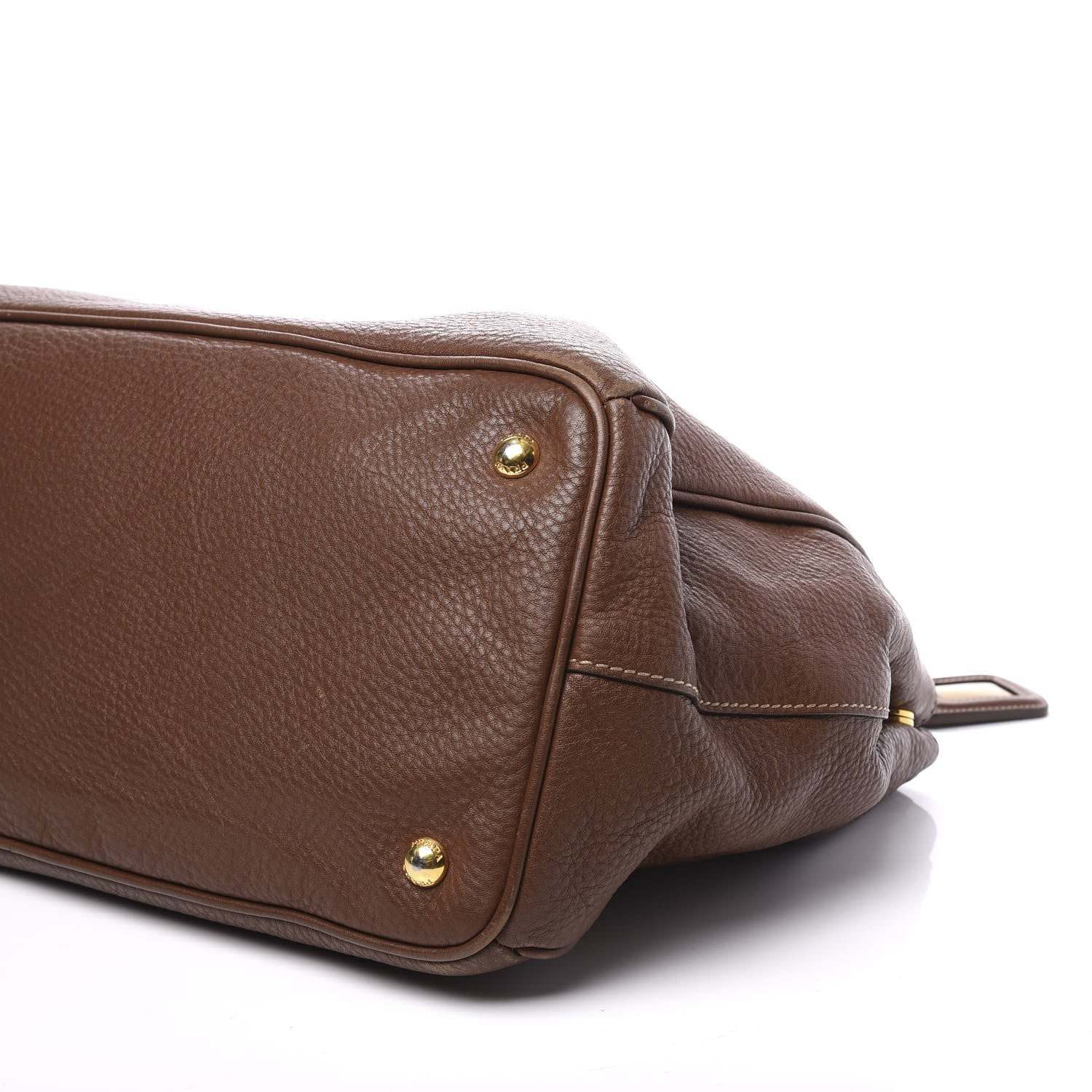 Prada Vitello Daino Tote Palissandro 6 of 13