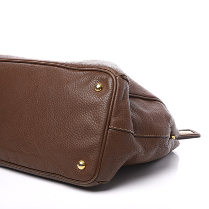 Prada Vitello Daino Tote Palissandro 6 of 13