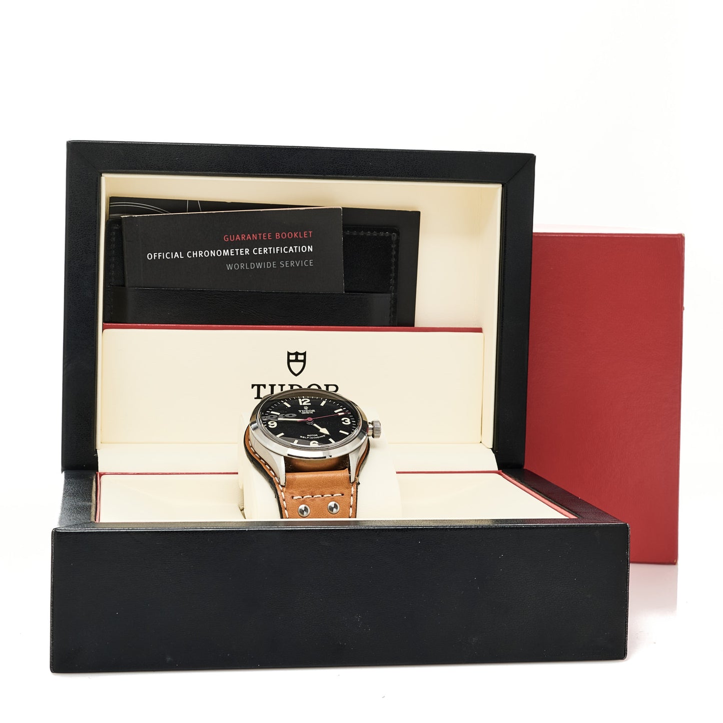 Stainless Steel Calfskin 41mm Tudor Heritage Ranger Automatic Watch Black 79910