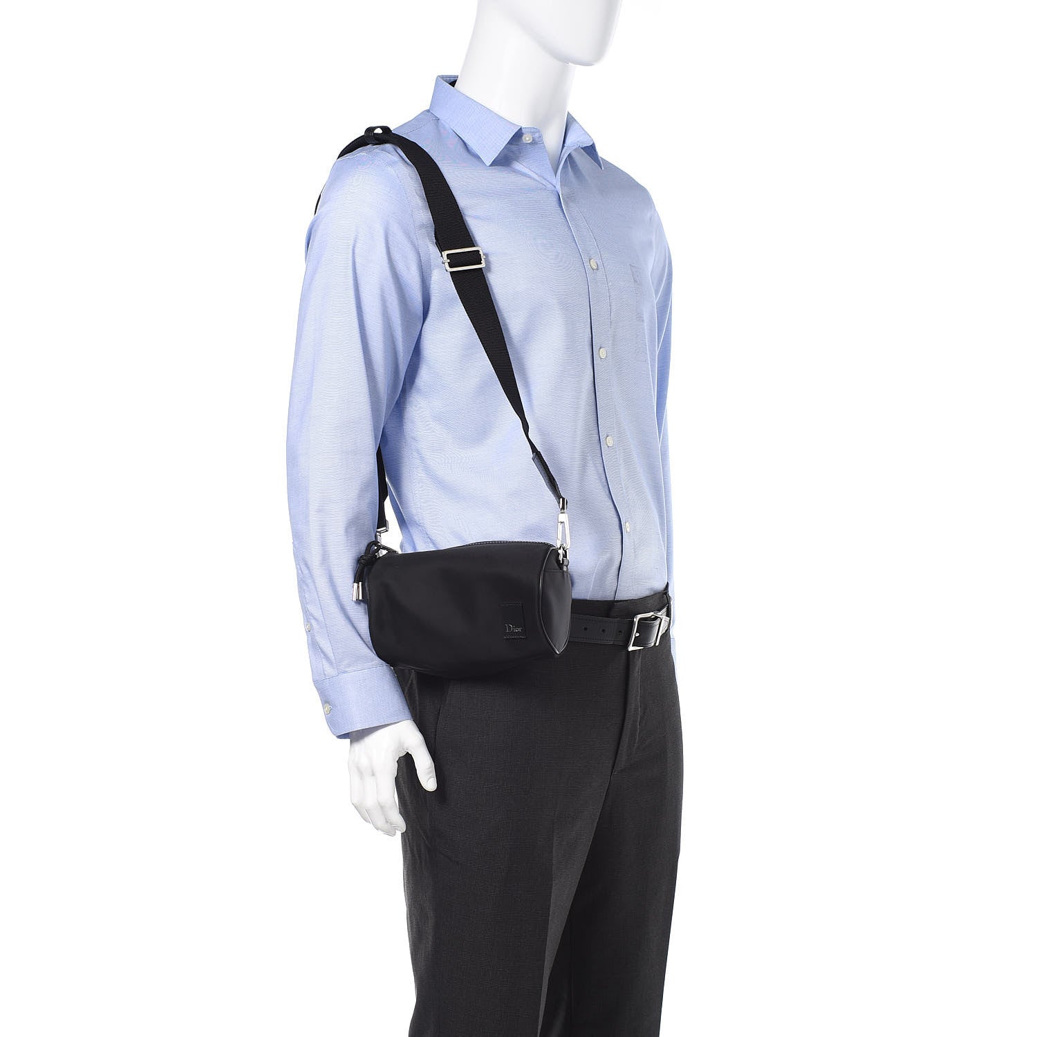 Christian Dior Canvas Mens Roller Messenger Black 2 of 9