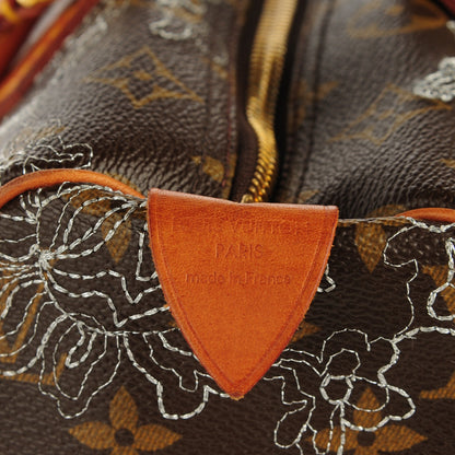 Louis Vuitton Monogram Dentelle Speedy 30 Silver 5 of 8
