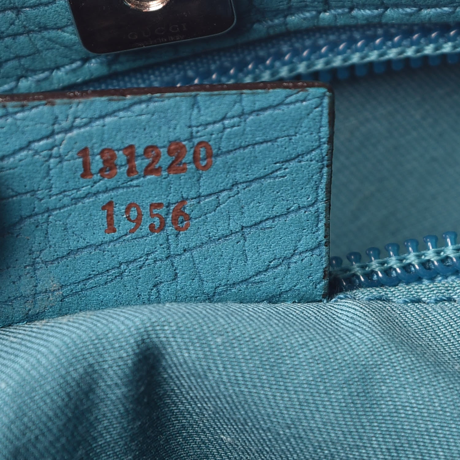 Gucci GG Plus Monogram Small Vertical Tote Turquoise 8 of 26