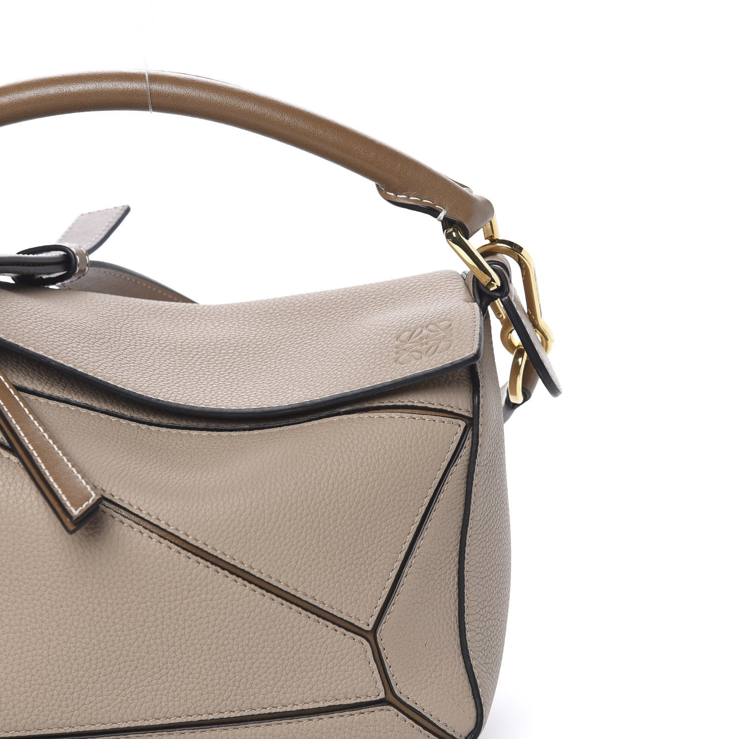 Loewe Grained Calfskin Small Puzzle Bag Sand Mink 7 of 9