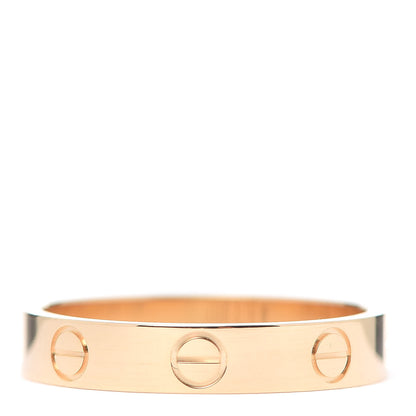 Cartier 18K Yellow Gold 3.5mm LOVE Wedding Band Ring 54 6.75 3 of 6