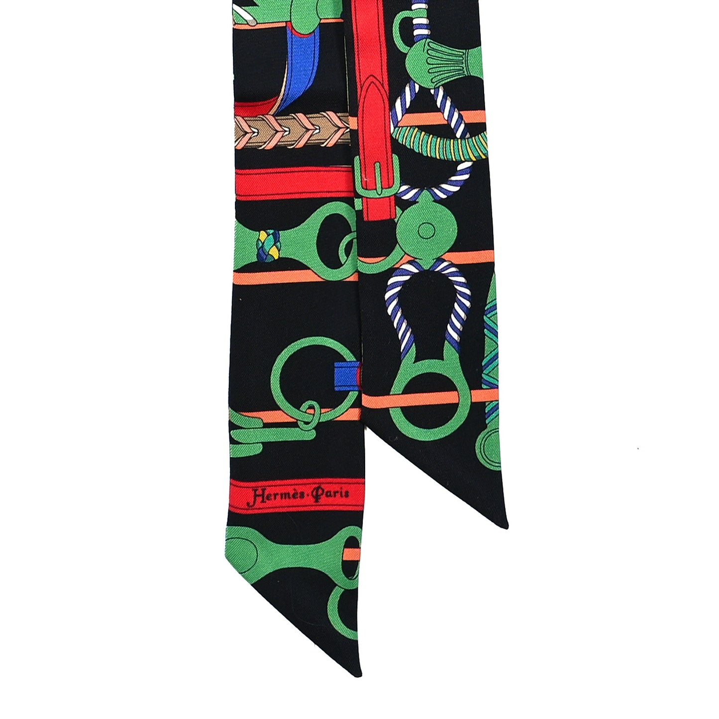 Silk Panoplie Equestre Twilly Caban Black Vert Rouge