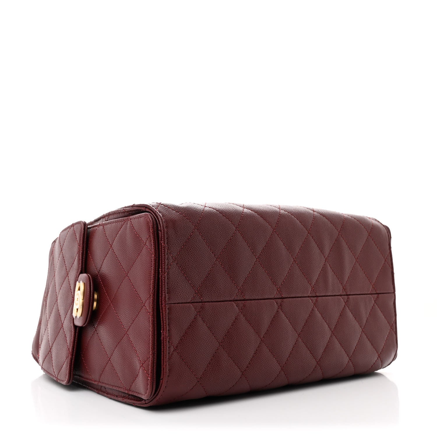Chanel Caviar Quilted Small Chanel 25 Handbag Burgundy 4 of 10