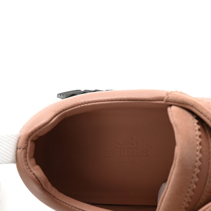 Hermes Sport Goatskin Suede Goatskin Bouncing Sneakers 39 Nude 8 of 9