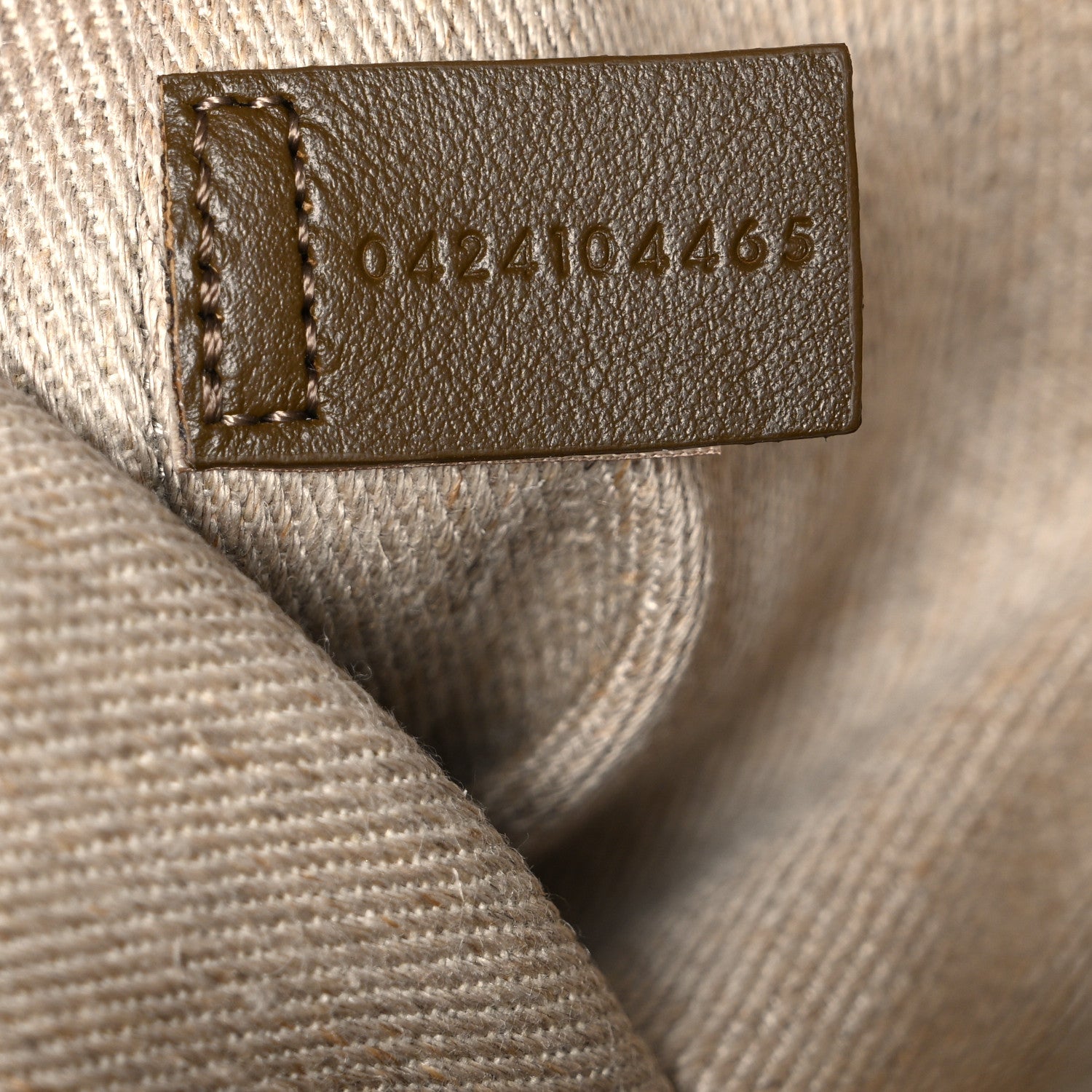Chloe Linen Calfskin Medium Woody Ribbon Tote Bronze Brown 7 of 10