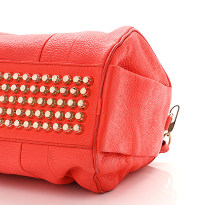 Alexander Wang Pebbled Lambskin Rocco Tangerine Pale Gold Hardware 8 of 10