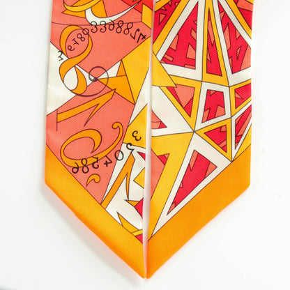 Hermes Silk Le Nombre D'Or Twilly 5 of 6
