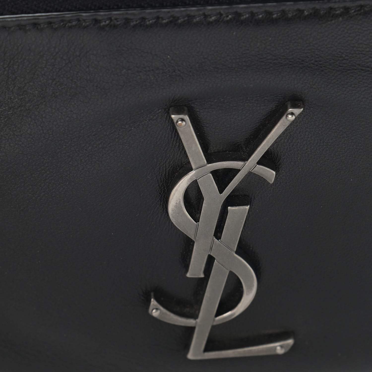 Saint Laurent Calfskin Monogram Belt Bag Black 14 of 14