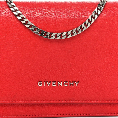 Givenchy Sugar Goatskin Pandora Chain Wallet Red 7 of 10