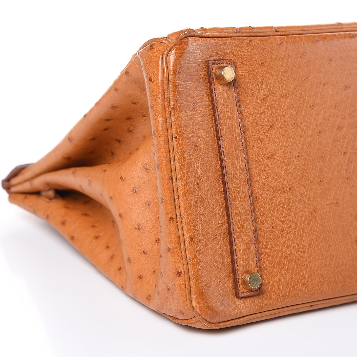 Ostrich Birkin 35 Gold