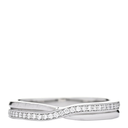 Harry Winston Platinum Diamond Tryst Single Row Wedding Band Ring 56 7.5 1 of 6
