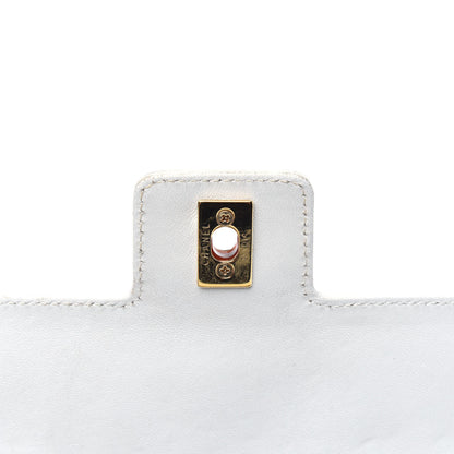 Chanel Lambskin Straw Basket Shoulder Bag Light Beige 11 of 22