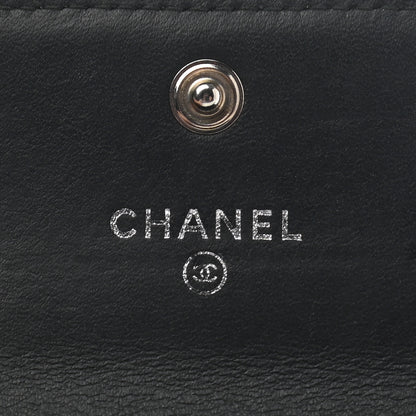 Chanel Caviar Quilted Boy Flap Card Holder Black 6 of 9