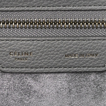 Celine Baby Drummed Calfskin Micro Luggage Kohl 6 of 9
