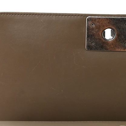 Chanel Calfskin Tweed Medium Boy Flap Dark Beige 10 of 12