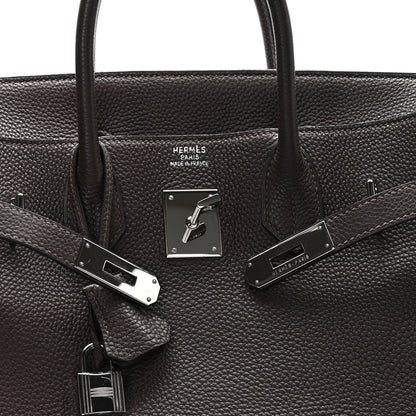 Hermes Togo HAC Birkin 32 Chocolate 5 of 12