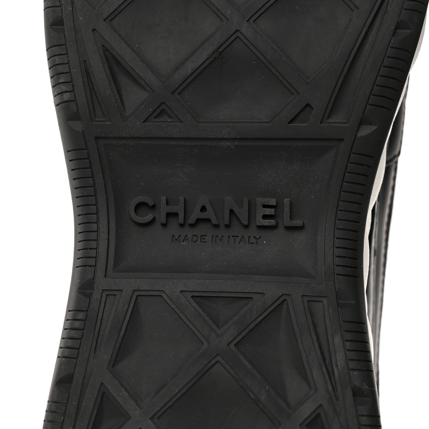 Chanel Velvet Calfskin Mixed Fibers CC Sneakers 42 Black 8 of 9