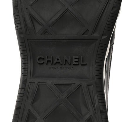 Chanel Velvet Calfskin Mixed Fibers CC Sneakers 42 Black 8 of 9