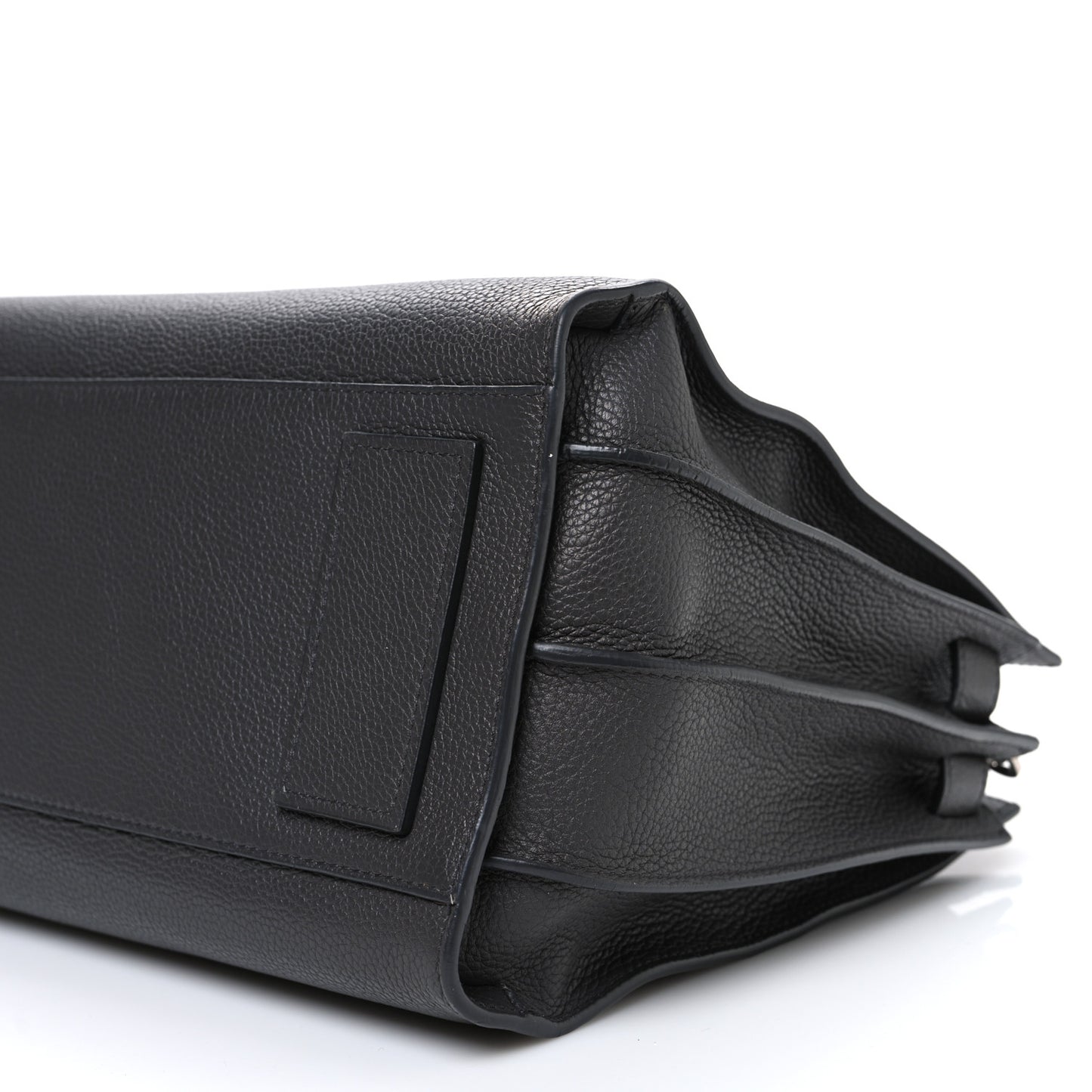 Grained Calfskin Small Supple Sac De Jour Fog