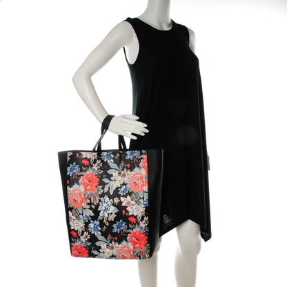 Celine Lambskin Floral Printed Vertical Cabas Potiron 2 of 8
