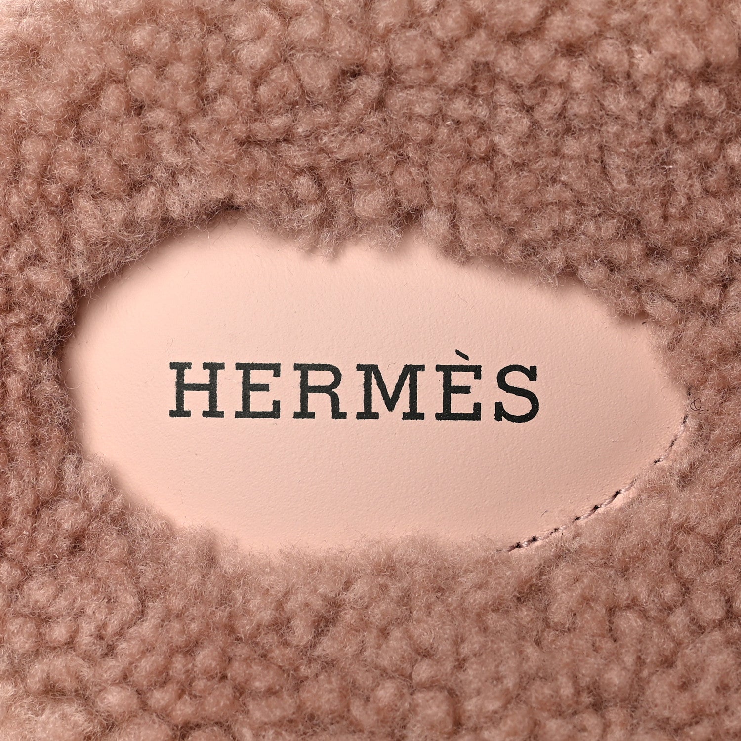 Hermes Woolskin Womens Chypre Sandals 40 Bois De Santal 6 of 8