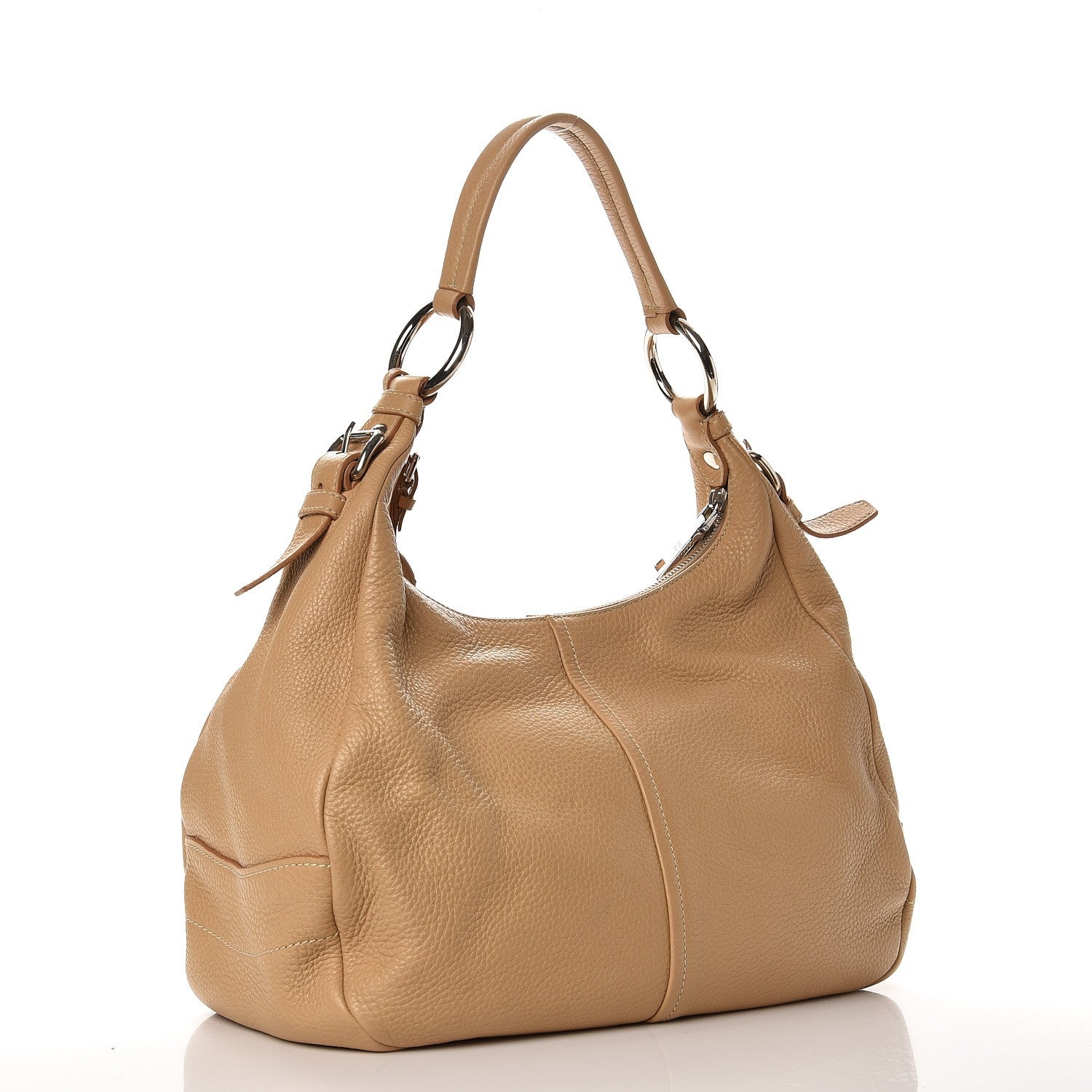 Prada Vitello Daino Hobo Sabbia 3 of 8